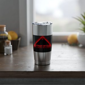 Skynet Red Neon Logo Mug Vagabond 20oz Stainless Travel Tumbler