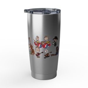 20oz Vagabond Grateful Music Band Cartoon Mug — Cute Drummer Bass Guitar Tumbler