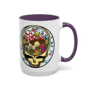 Skull Mushroom Coffee Mug — Psychedelic Grateful Dead 15oz