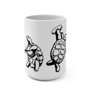 Terrapin Turtle Banjo Mug — 15oz Ceramic Coffee Cup with Playing Turtles