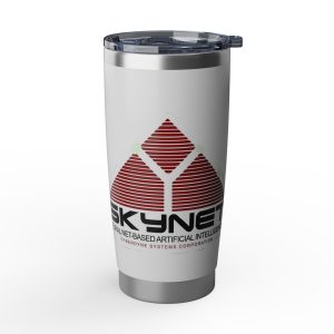 Skynet Logo 15oz Ceramic Mug — Retro AI Neural Network Vagabond 20oz Tumbler