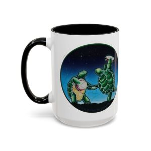 Terrapin Turtle Dance Coffee Mug — Cute Terrapin Turtle 15oz Accent Mug